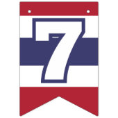 アメリカ250周年 1776-2026 愛国的な赤白青 バンティングフラッグ (第3の旗)