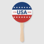 アメリカ250周年 1776 2026 赤 白 青 ハンドファン (正面)