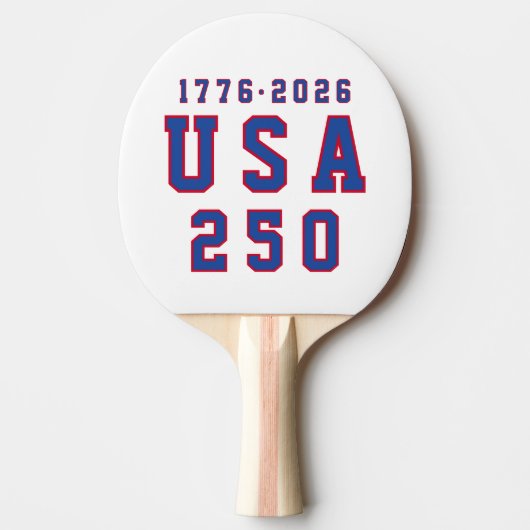 アメリカ250周年 USA 250 1776 2026 卓球ラケット (正面)