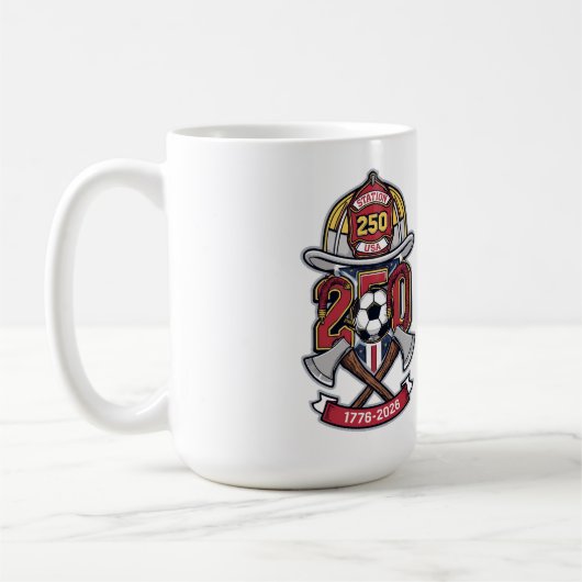 アメリカ250周年&W杯2026消防士エディション コーヒーマグカップ (左)