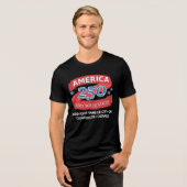 アメリカ250州愛国的な服（暗色用） トライブレンドＴシャツ (正面全面)