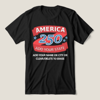 アメリカ250州愛国的な服（暗色用） トライブレンドＴシャツ