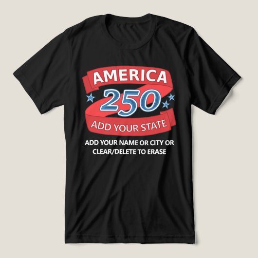 アメリカ250州愛国的な服（暗色用） トライブレンドＴシャツ (デザイン正面)