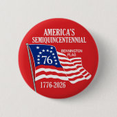 アメリカ250年1776年12月26日（米国） 缶バッジ (正面)