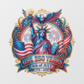アメリカ250年 1776-2026年7月4日 ウィンドウサイン (シート)