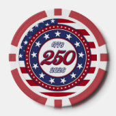 アメリカ250歳の誕生日 アメリカ国旗 ポーカーチップ (正面)