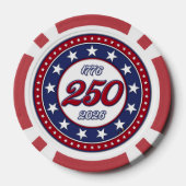 アメリカ250歳の誕生日 ポーカーチップ (裏面)