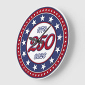 アメリカ250歳の誕生日 ラージ壁時計 (傾斜)