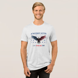 アメリカ250独立記念日 1776 - 2026 トライブレンドTシャツ