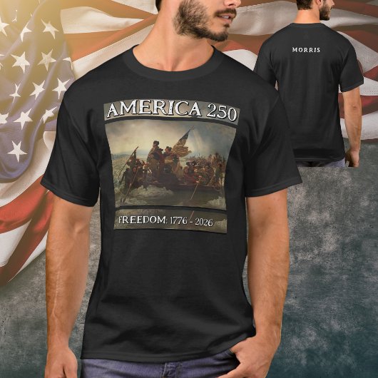アメリカ250自由ワシントンデラウェア Tシャツ