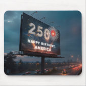 アメリカ250誕生日ビルボード マウスパッド (正面)