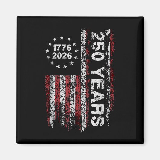 アメリカ250誕生日米国国旗250年私たちはPe マグネット (正面)