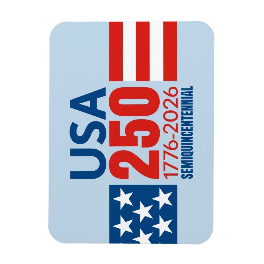 アメリカ250誕生日 – スターストライプズUSA 250 マグネット (縦)