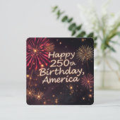 アメリカ250誕生祝い 招待状 (スタンド正面)