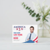 アメリカ250選挙運動候補者 名刺 (スタンド正面)
