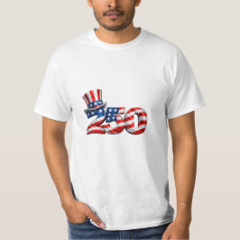 アメリカ250 アンクルサム ハット愛国Tシャツ Tシャツ