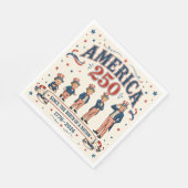 アメリカ250 スタンダードランチョンナプキン (角)