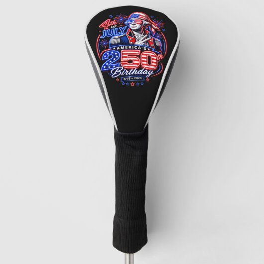 アメリカ250 デュース ゴルフヘッドカバー (正面)