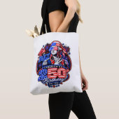 アメリカ250 デュース トートバッグ (クローズアップ)
