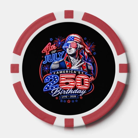 アメリカ250 デュース ポーカーチップ (正面)