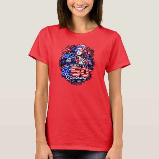 アメリカ250 デュース Tシャツ (正面)
