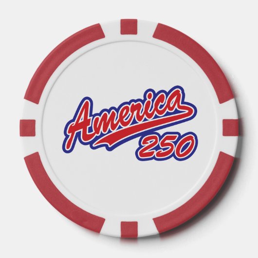 アメリカ250 ポーカーチップ (正面)