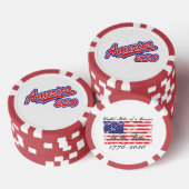 アメリカ250 ポーカーチップ (積み重ね)