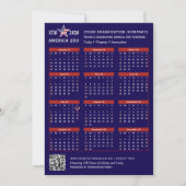 アメリカ250 愛国的な青 2026 カレンダーカーズ (正面)