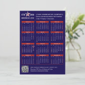 アメリカ250 愛国的な青 2026 カレンダーカーズ (スタンド正面)