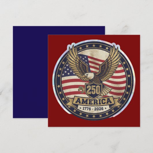 アメリカ250 招待状 (正面/裏面)