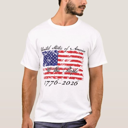 アメリカ250 私たちは人民 Tシャツ (正面)