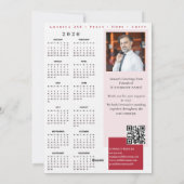 アメリカ250 赤い選挙キャンペーン2026カレンダー シーズンカード (裏面)