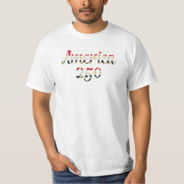 アメリカ250 赤 白 青 偽金 Tシャツ
