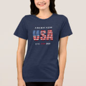 アメリカ250 1776-2026 記念 トライブレンドＴシャツ (正面)