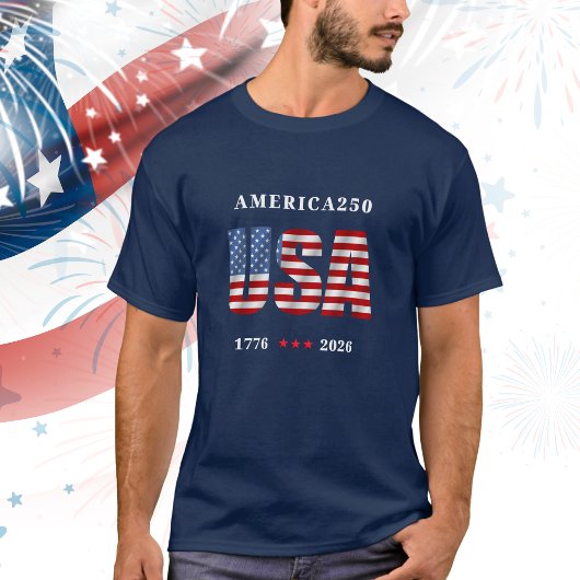 アメリカ250 1776-2026 記念 Tシャツ