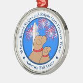 アメリカ250 DC エディション メタルオーナメント (左)