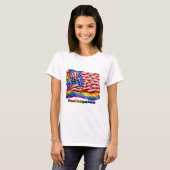 アメリカ250 LGBTQプライド Tシャツ (正面フル)