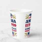 アメリカ250th独立記念日紙カップ 紙コップ (左)