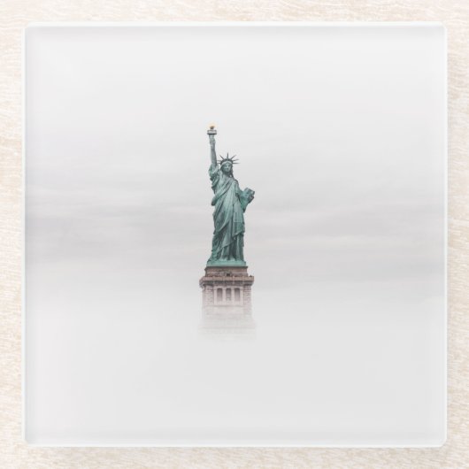 アメリカ2 ガラスコースター (正面)