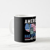 アメリカ45 47話トランプ総総ヴィンテージ コーヒーマグカップ (正面左)