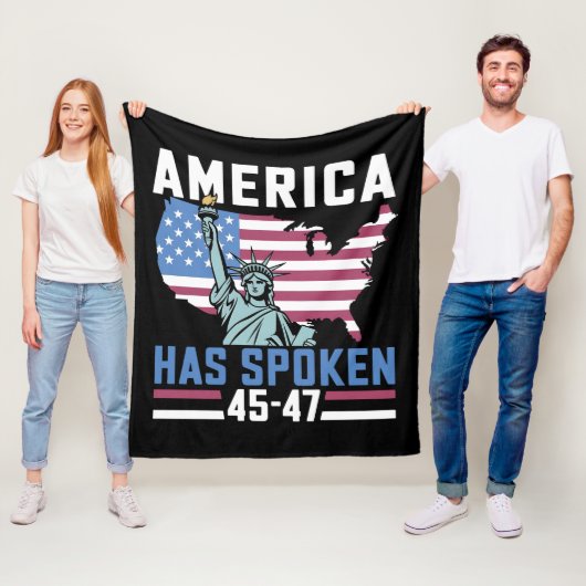 アメリカ45 47話トランプ総総ヴィンテージ フリースブランケット (インサイチュ)