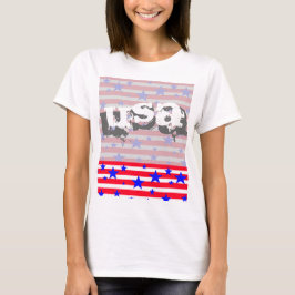 アメリカ7月4日愛国的なサマーシャツ Tシャツ