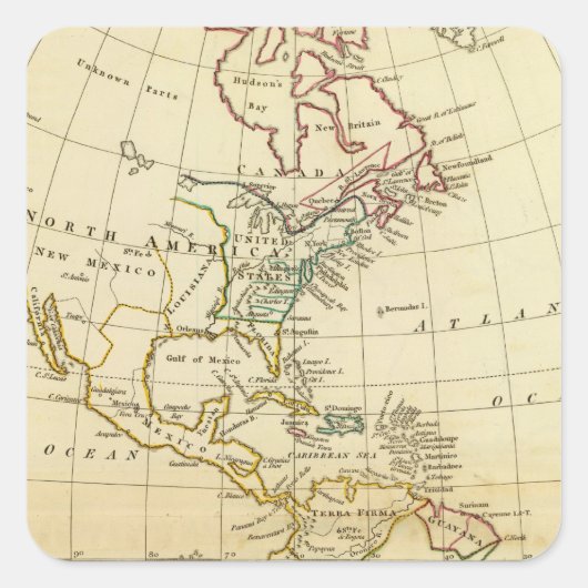 アメリカ7 スクエアシール (正面)