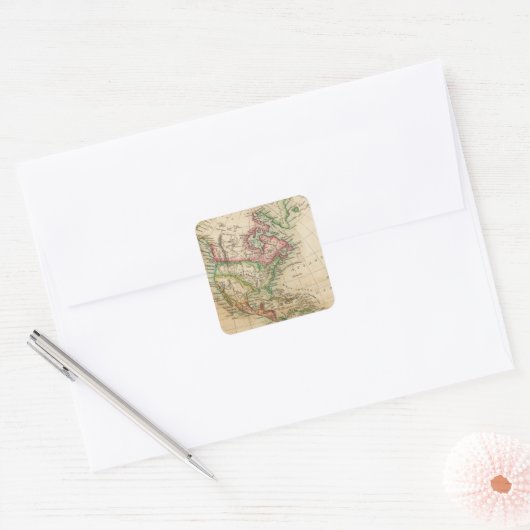 アメリカ8 スクエアシール (封筒)