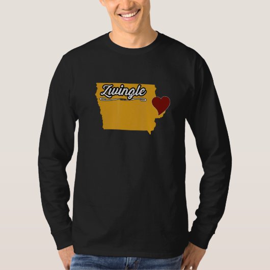 アメリカ アイオワ州 ズウィングル おしゃれな土産グッズ アメリカの都市 Tシャツ (正面)