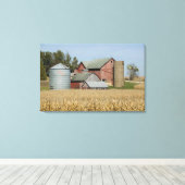 アメリカ、アイオワ、フローリッヒ：旧農場 キャンバスプリント (インサイチュ (ウッドフロア))