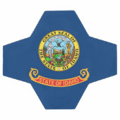 アメリカ・アイダホ州旗を持つ愛国的なサッカーボール サッカーボール (フラット)