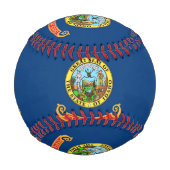 アメリカ・アイダホ州旗を持つ愛国野球 野球ボール (正面)