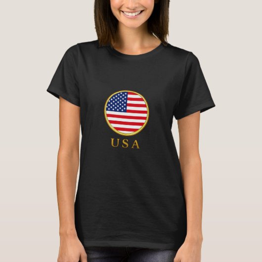 アメリカ - アメリカ国旗 Tシャツ (正面)