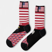 アメリカ/アメリカ，ファッション，アメリカ国旗，愛国心 ソックス (左)